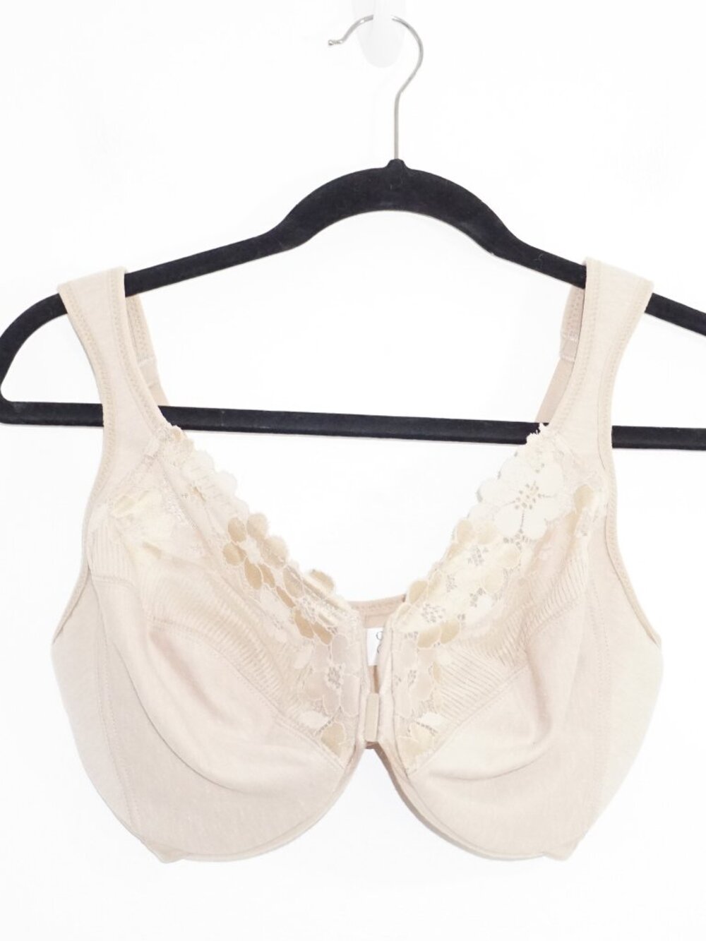 Glamorise Front-Closure Cotton WonderWire Bra 34G